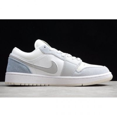 Nike Air Jordan 1 Low Beyaz / Gri Basketbol Ayakkabısı Türkiye - LZ8RHRBB